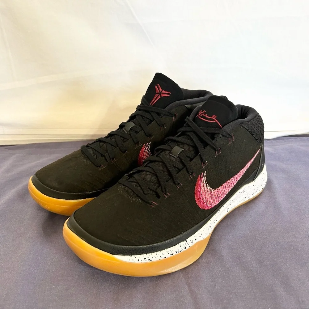 Nike Kobe A.D. Mid Black Gum size 8.5 BRAND NEW MEN’S BASKETBALL SHOES - Picture 3 of 9
